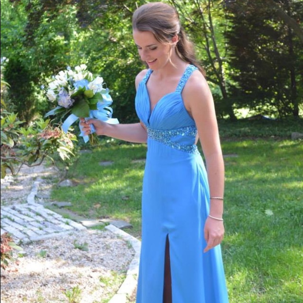 Blue Full Length Gown